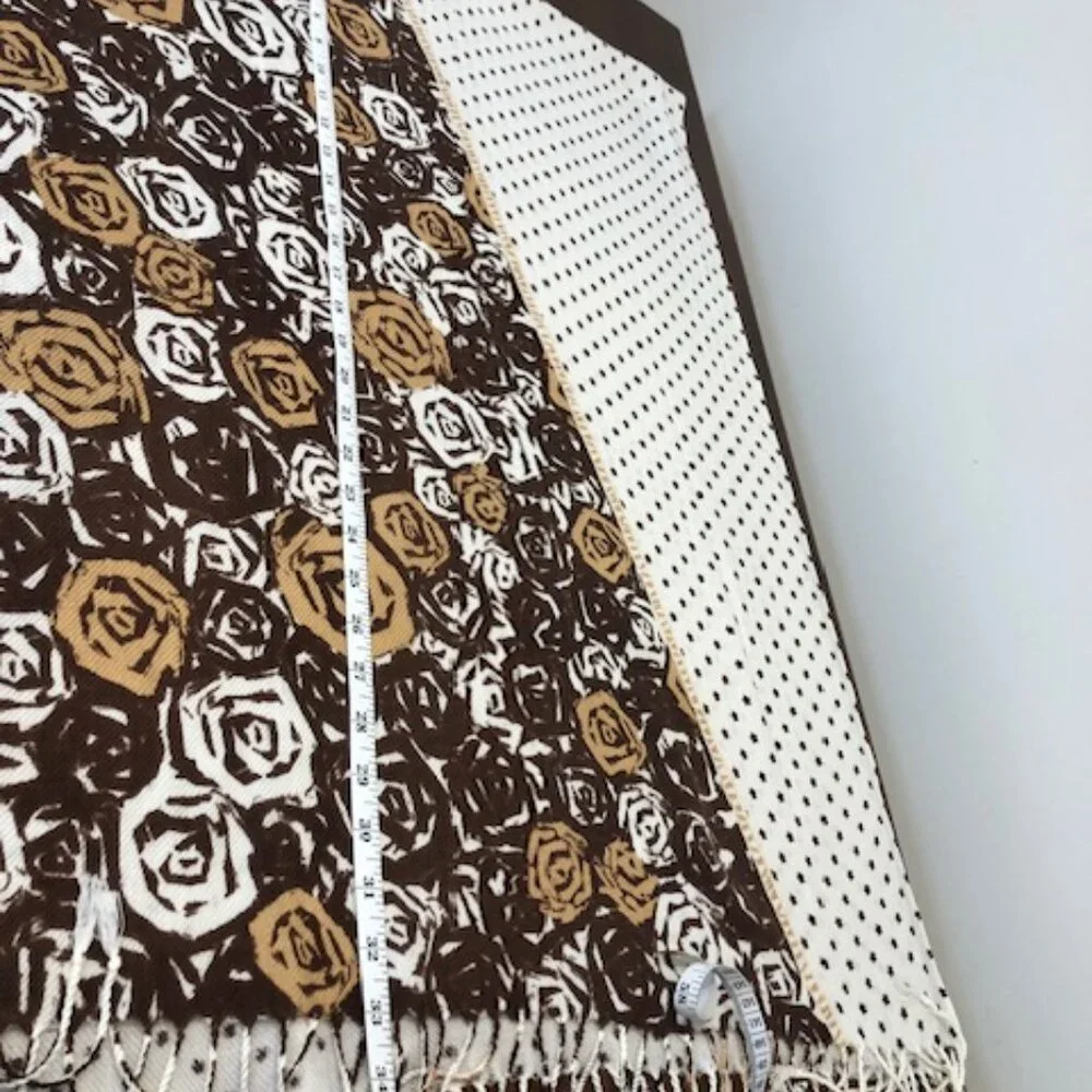 Floral Star Mixed Print Bohemian Wrap Scarf.